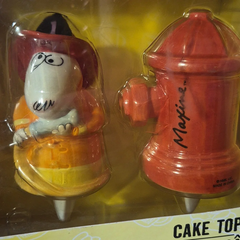 Hallmark Maxine Red and Orange Cake Toppers